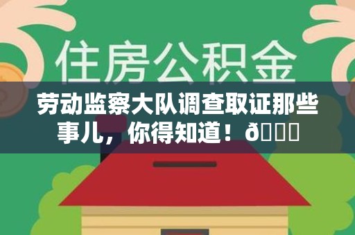 永春劳动监察大队调查取证那些事儿，你得知道！😎