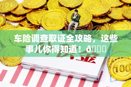 永春车险调查取证全攻略，这些事儿你得知道！😎