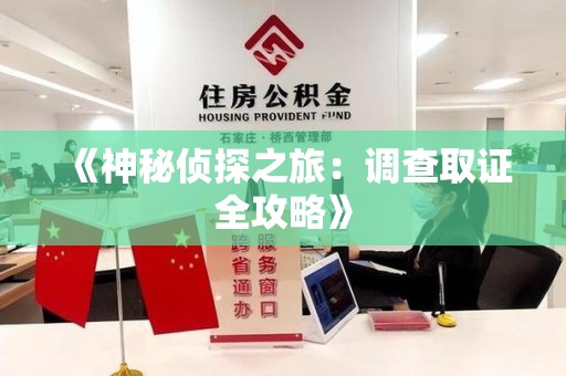 永春《神秘侦探之旅：调查取证全攻略》