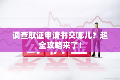 永春调查取证申请书交哪儿？超全攻略来了！